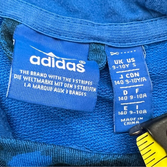 adidas originals trefoil hoodie all over print sneaker box design youth sz small - Picture 7 of 7